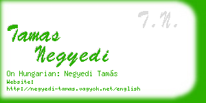 tamas negyedi business card